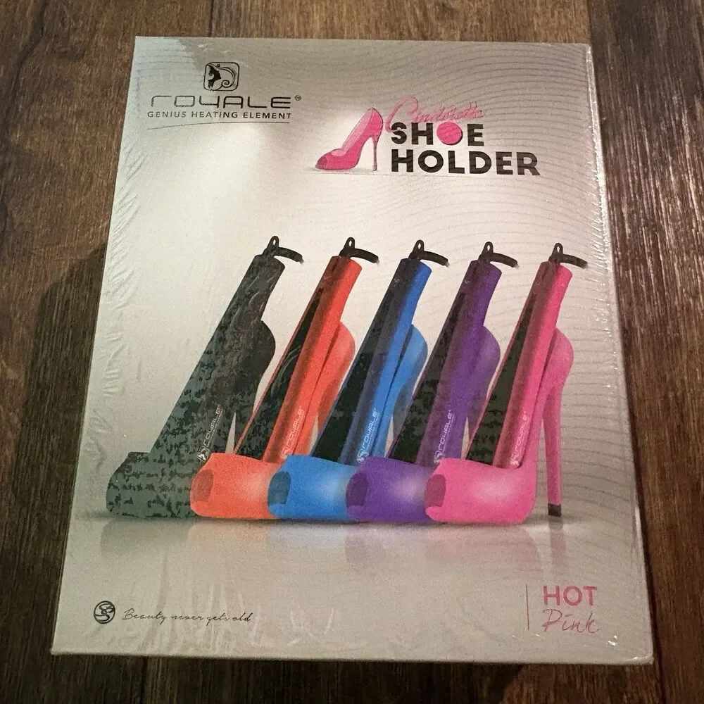 Royale Cinderella Shoe Holder Hot Pink Flat Iron Curling Iron Holder NEW Sealed
